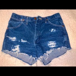 Vintage wrangler denim shorts